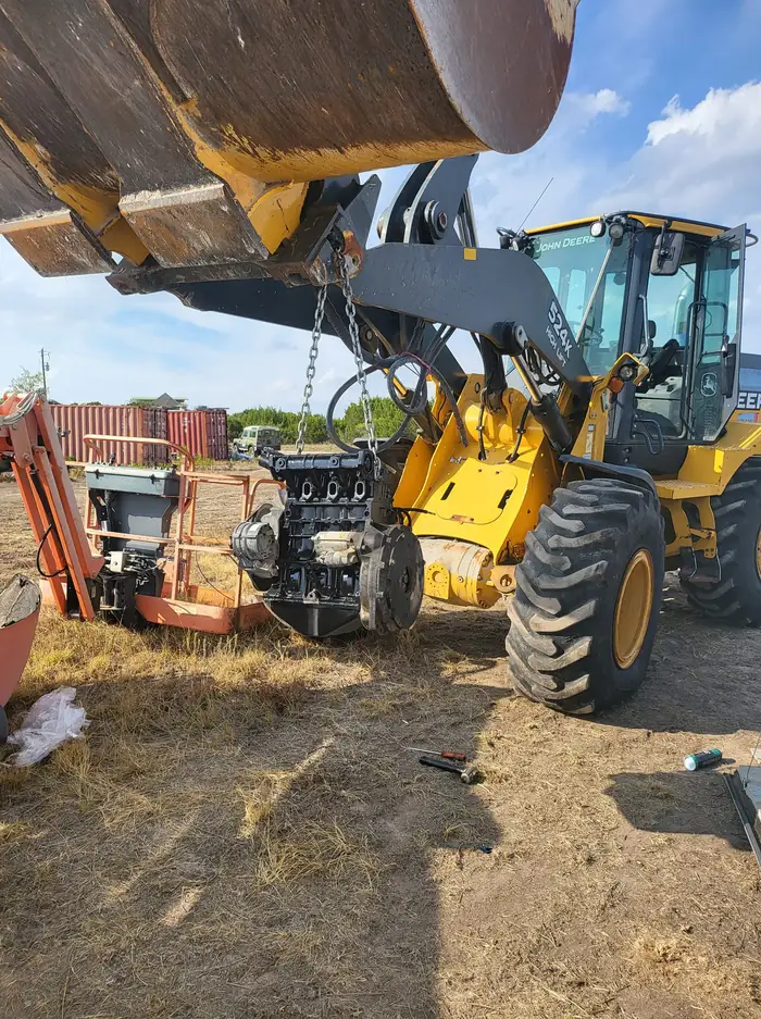Full engine removal and rebuild in the field